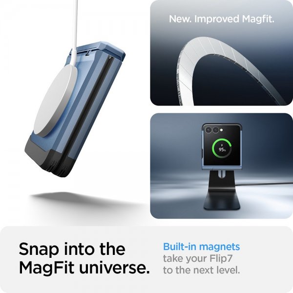 Samsung Galaxy Z Flip 7 Kuori Tough Armor Pro MagFit Sierra Blue