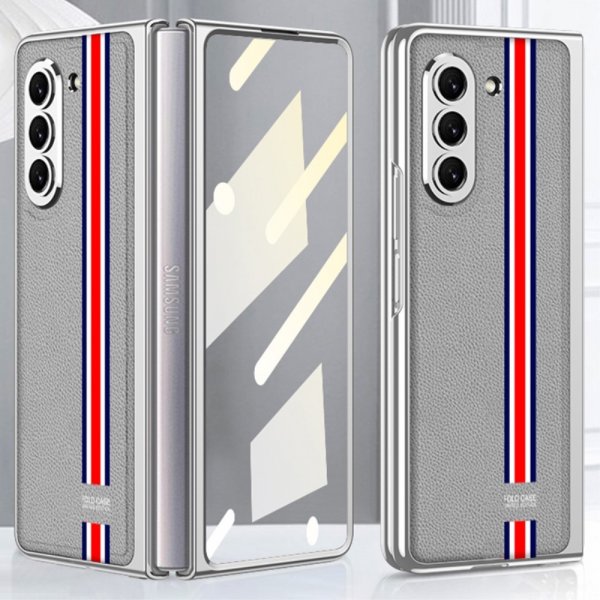 Samsung Galaxy Z Fold 5 Kuori Stripe Harmaa