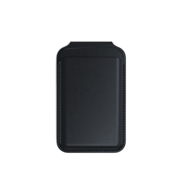 Korttipidike Vegan-Leather Magnetic Wallet Stand Musta