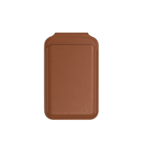 Korttipidike Vegan-Leather Magnetic Wallet Stand Ruskea