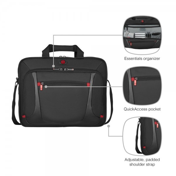 Sensor 16" Tietokone Laukku Musta