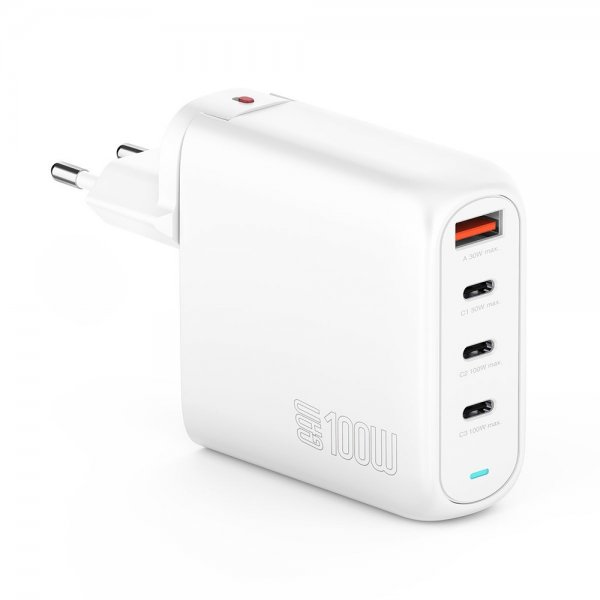 Työpöytä Laturi GaN Flex Pro 100W 3 USB-C+1 USB-A