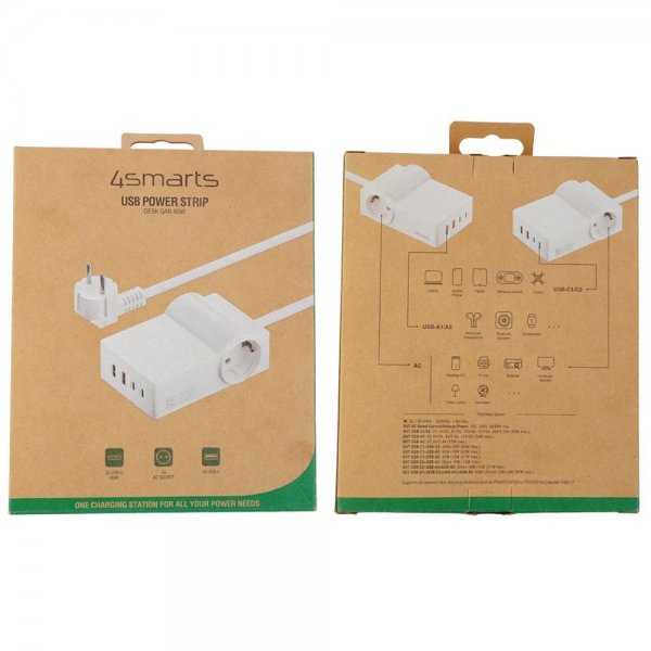 Työpöytä Laturi USB-C/A Power Strip Desk GaN 65W