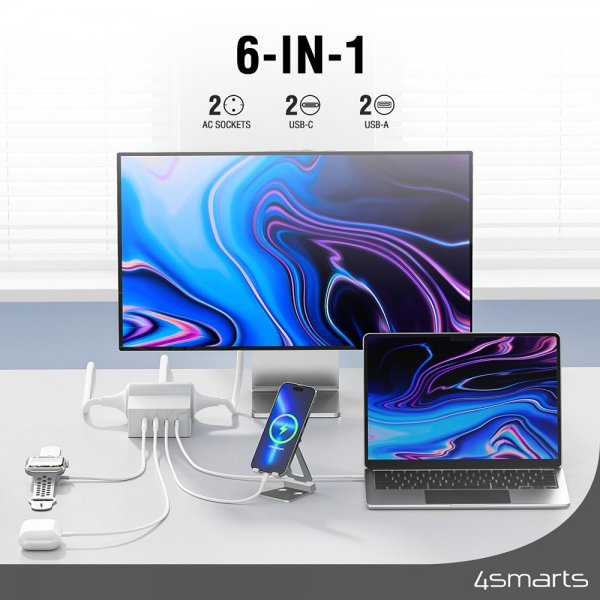 Työpöytä Laturi USB-C/A Power Strip Desk GaN 65W