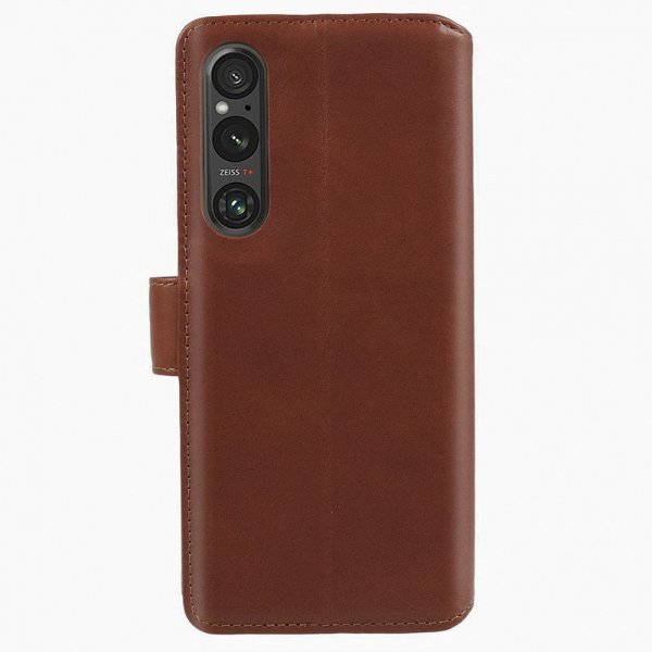 Sony Xperia 1 V Kotelo Essential Leather Maple Brown