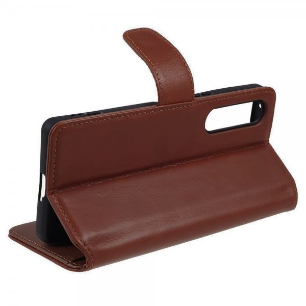 Sony Xperia 1 V Kotelo Essential Leather Maple Brown