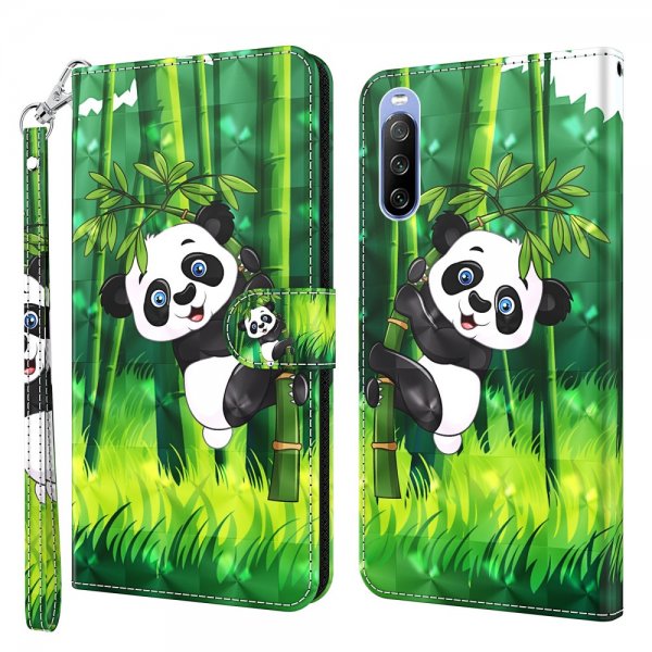 Sony Xperia 10 III Kotelo Aihe Panda Ja Puu