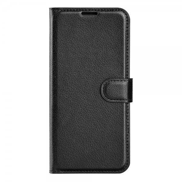 Sony Xperia 5 V Kotelo Litchi Musta