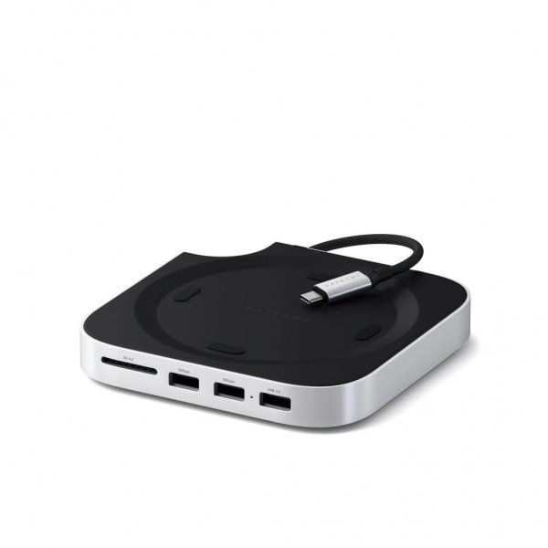 Mac Mini M4 -teline & Hub SSD-kotelolla, hopea