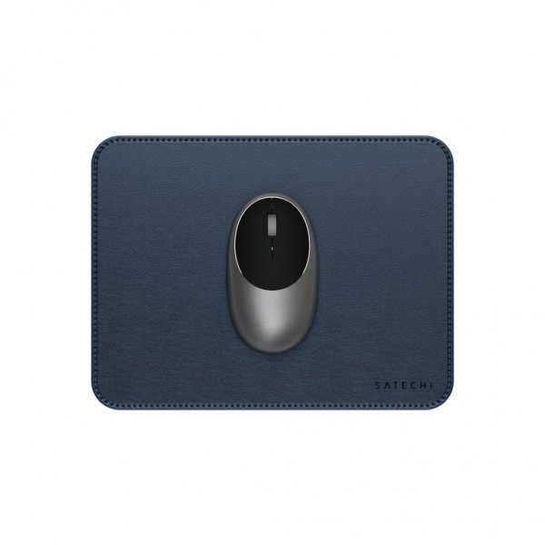 Vegan-Leather Premium Mouse Pad Sininen