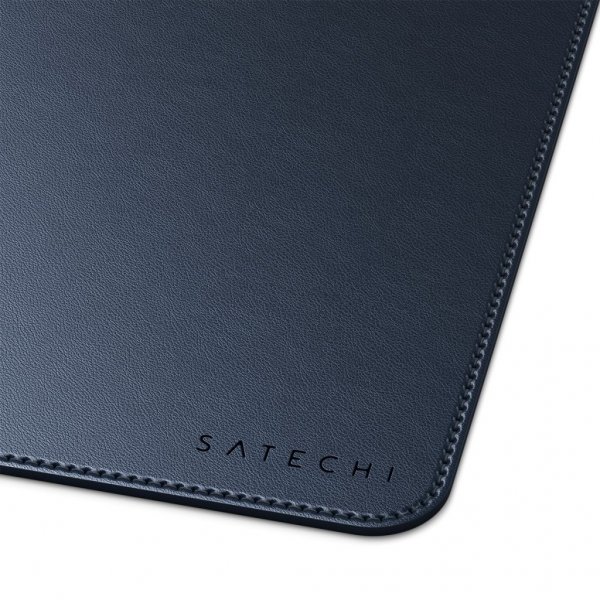 Vegan-Leather Premium Desk Mat Sininen