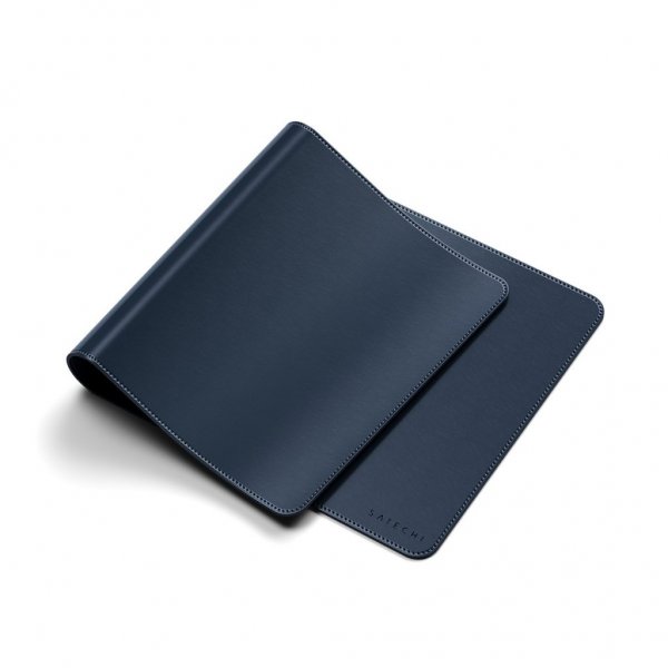 Vegan-Leather Premium Desk Mat Sininen