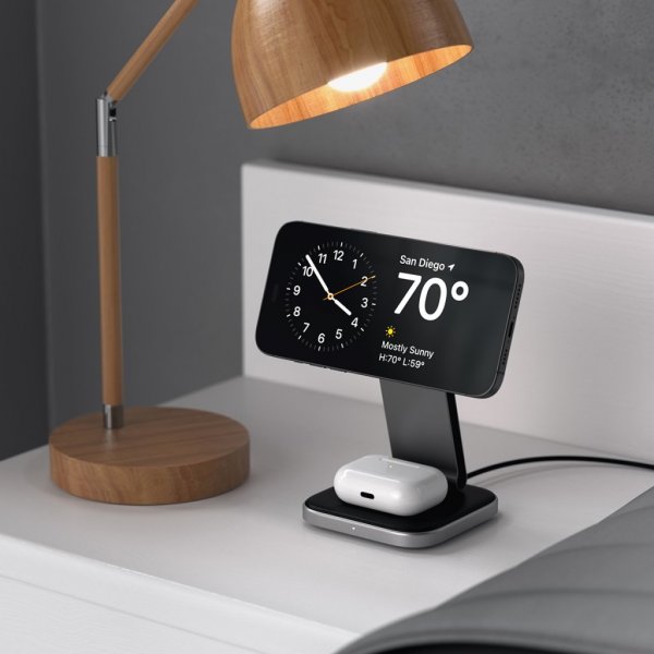 Langaton laturi 2-in-1 Foldable Qi2 Wireless Charging Stand MagSafe