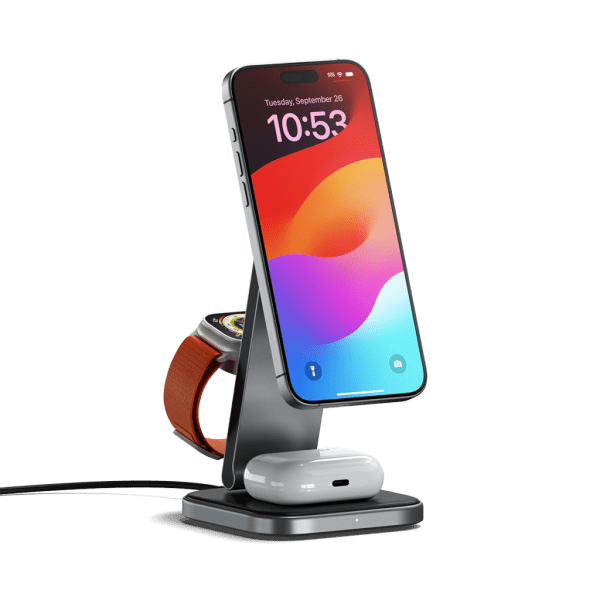 Langaton laturi 3-in-1 Foldable Qi2 Wireless Charging Stand MagSafe