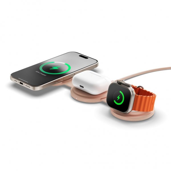 OntheGo 3-i-1 langaton laturi Desert Rose