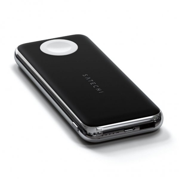 Quatro Powerbank kanssa Qi-lataus ja Apple Watch lataus