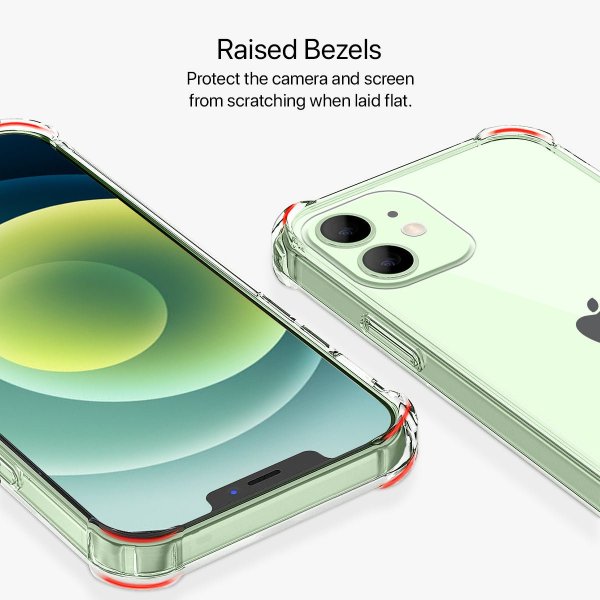 iPhone 12 Mini Kuori Iskunkestävä Läpinäkyvä