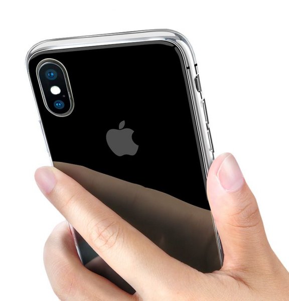 iPhone X/iPhone Xs Kuori Iskunkestävä TPU Läpinäkyvä
