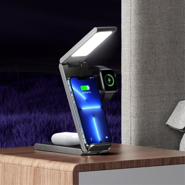 Langaton laturi US-CD181 3-in-1 lampulla 15W