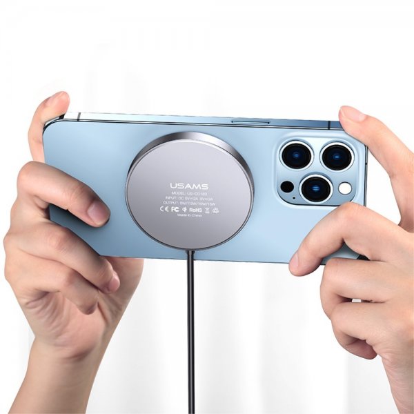 Langaton laturi US-CD183 Aluminium 15W MagSafe