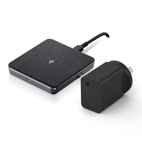 langaton laturi Qi lataus 10W - kanssa USB-A että USB-C kaapeli Space Grey