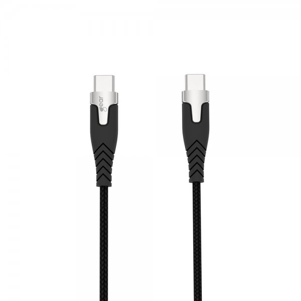 Kaapeli USB-C/USB-C 1.5m Kevlar Musta