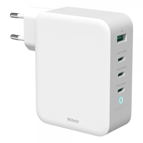 Laturi 3xUSB-C och 1xUSB-A GaN 100W
