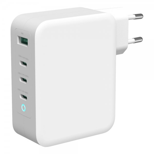Laturi 3xUSB-C och 1xUSB-A GaN 100W