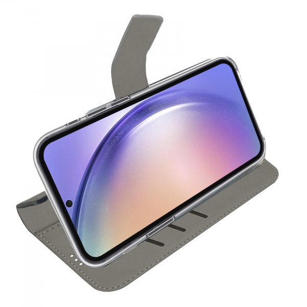 Samsung Galaxy A55 Kotelo Wally Wallet Case Musta
