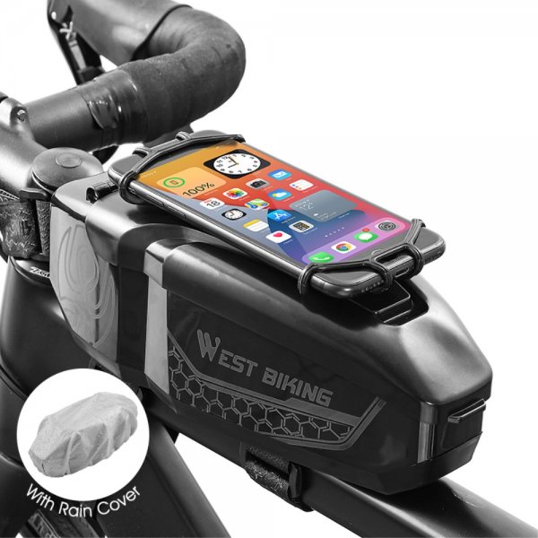 West Biking Polkupyörän laukku Kännykkäpidike Musta