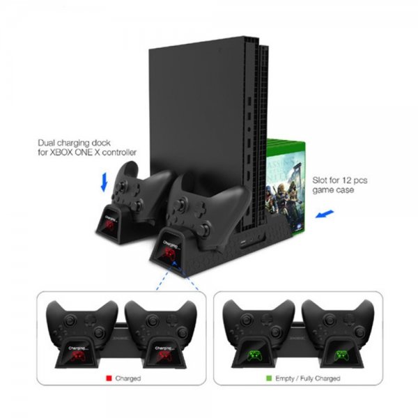 Xbox One X/S Docking Station Monitoiminen