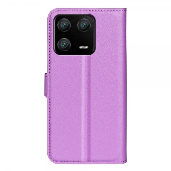 Xiaomi 13 Pro Kotelo Litchi Violetti