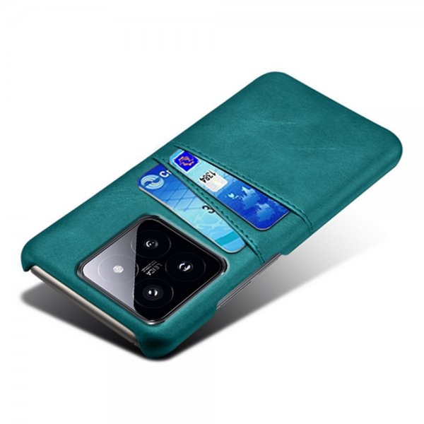 Xiaomi 14 Kuori ja Kaksi Korttitaskua Vihreä