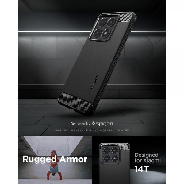 Xiaomi 14T Kuori Rugged Armor Matte Black