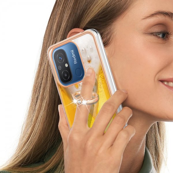 Xiaomi Redmi 12C Kuori Finger Ring Aihe Olut