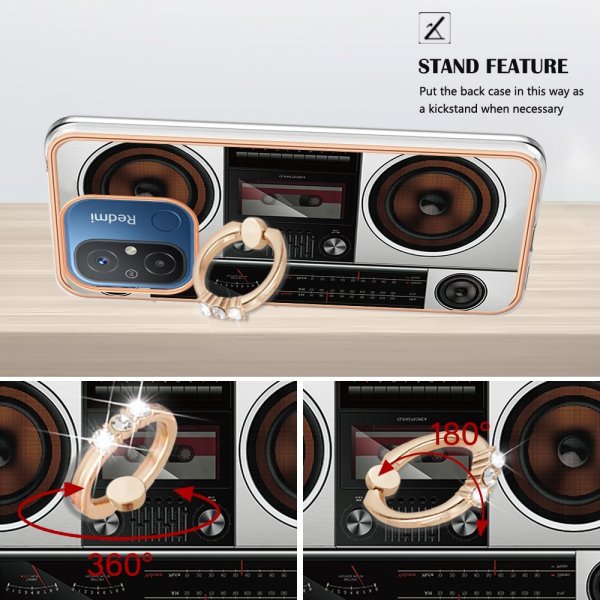 Xiaomi Redmi 12C Kuori Finger Ring Aihe Radio