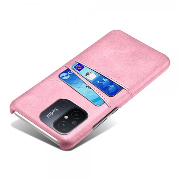 Xiaomi Redmi 12C Kuori ja Kaksi Korttitaskua Ruusukulta