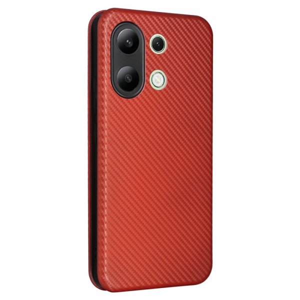 Xiaomi Redmi Note 13 4G Kotelo Hiilikuiturakenne Ruskea
