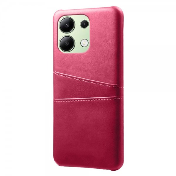 Xiaomi Redmi Note 13 4G Kuori ja Kaksi Korttitaskua Magenta