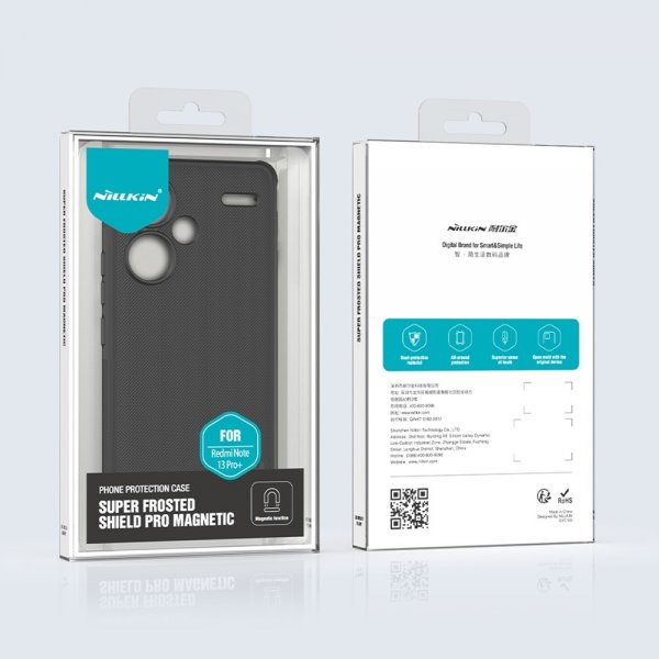 Xiaomi Redmi Note 13 Pro Plus 5G Kuori Super Frosted Shield Pro MagSafe Musta